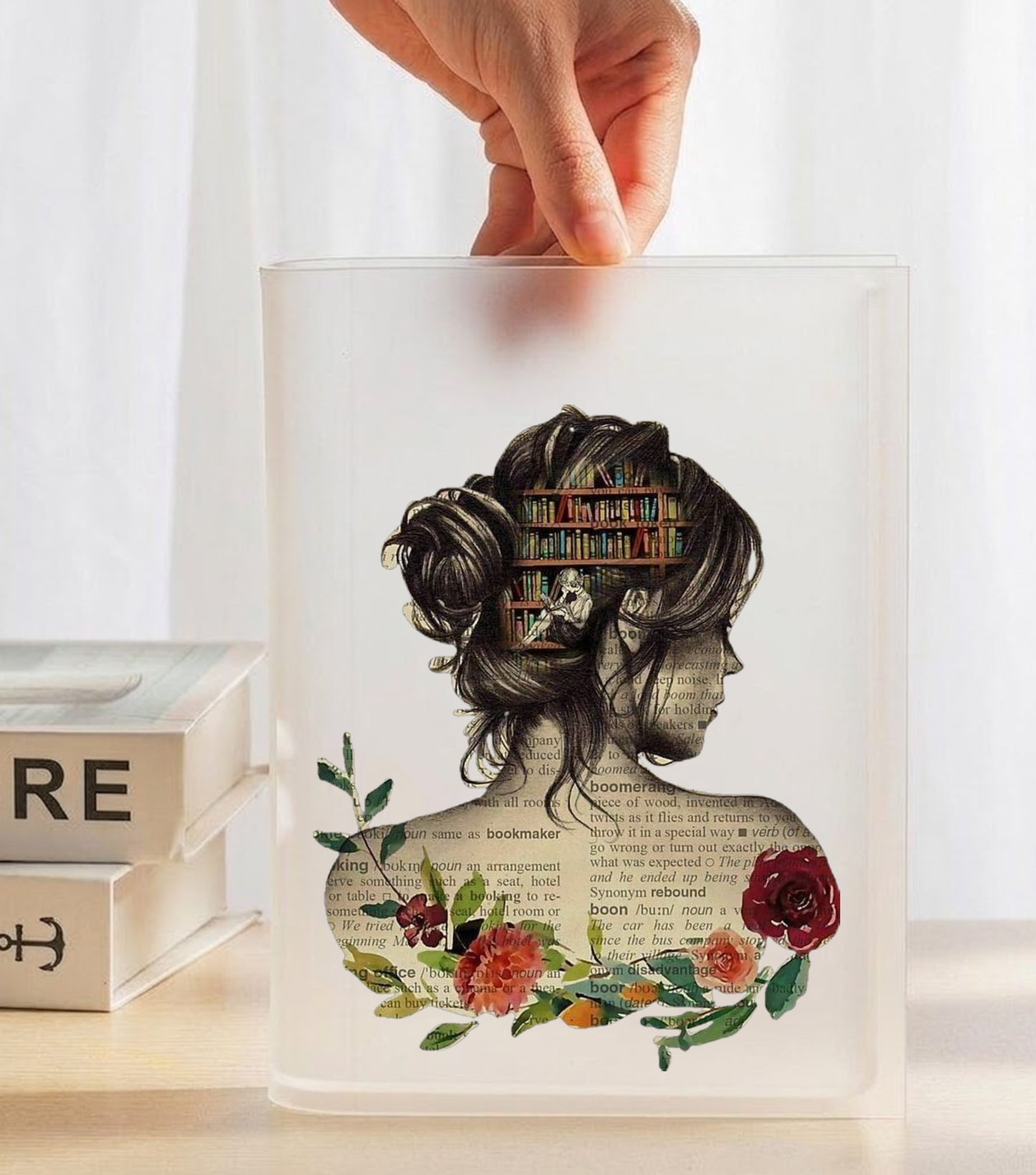 Custom Book Acrylic Vase