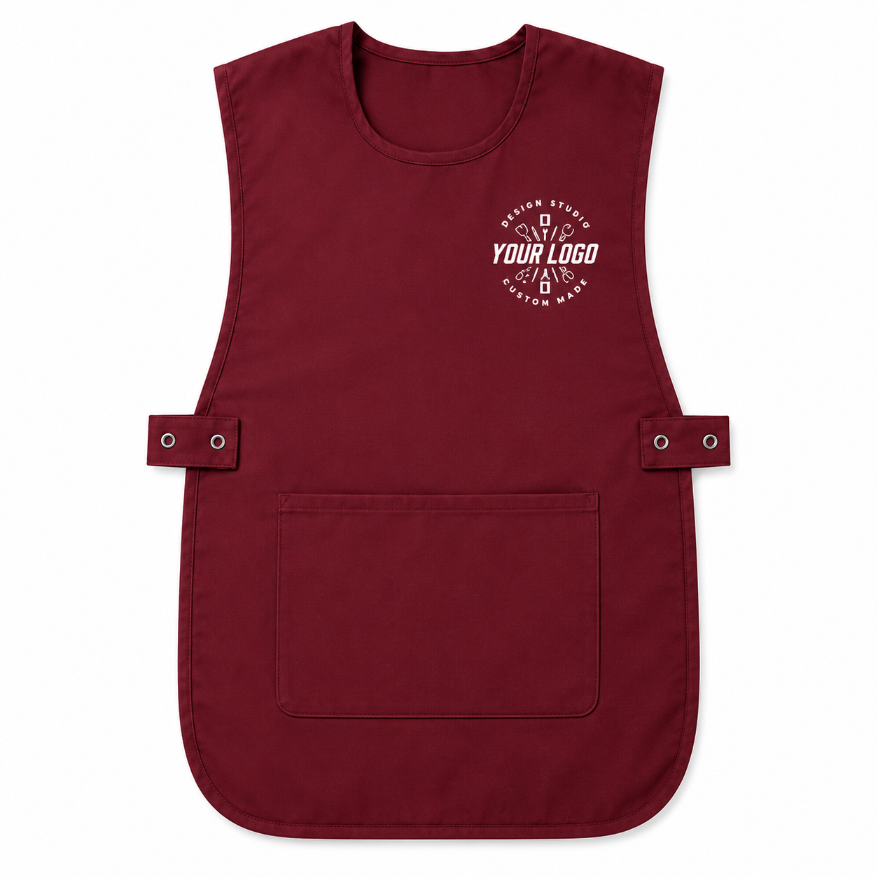 House Cleaning Apron with Logo – Professional Maid Service Uniform