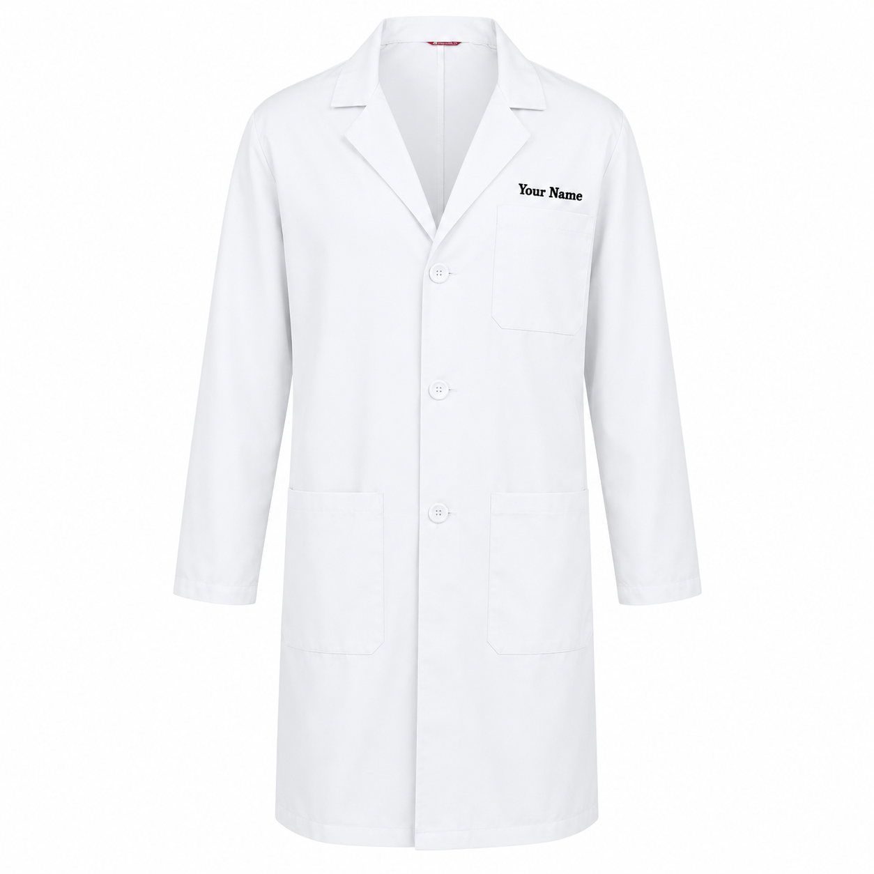 Personalized Doctor Lab Coat – White Medical Coat with Name Embroidery