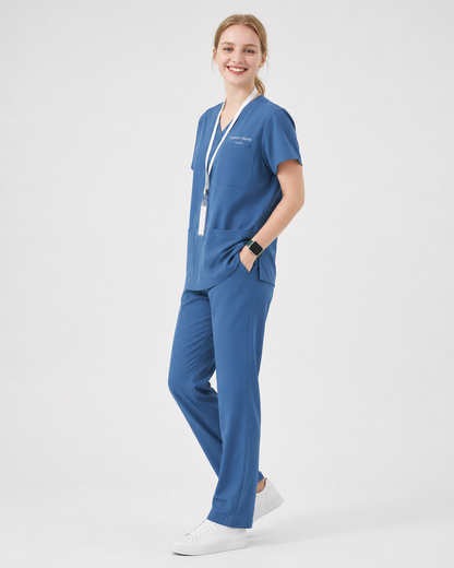 Personalized Medical Scrub Set – Embroidered Healthcare Uniform with Name or Logo