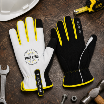 Custom Thermal Work Gloves with Logo – Portwest A776 Leather Palm Cold Weather Gloves