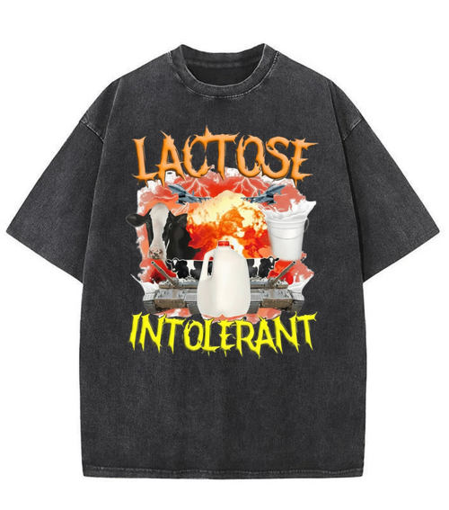 Washed Lactose Intolerant Graphic Tee