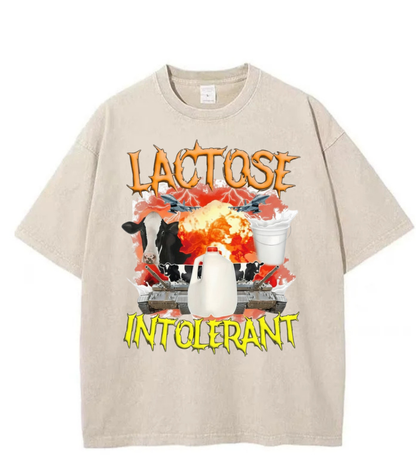 Washed Lactose Intolerant Graphic Tee