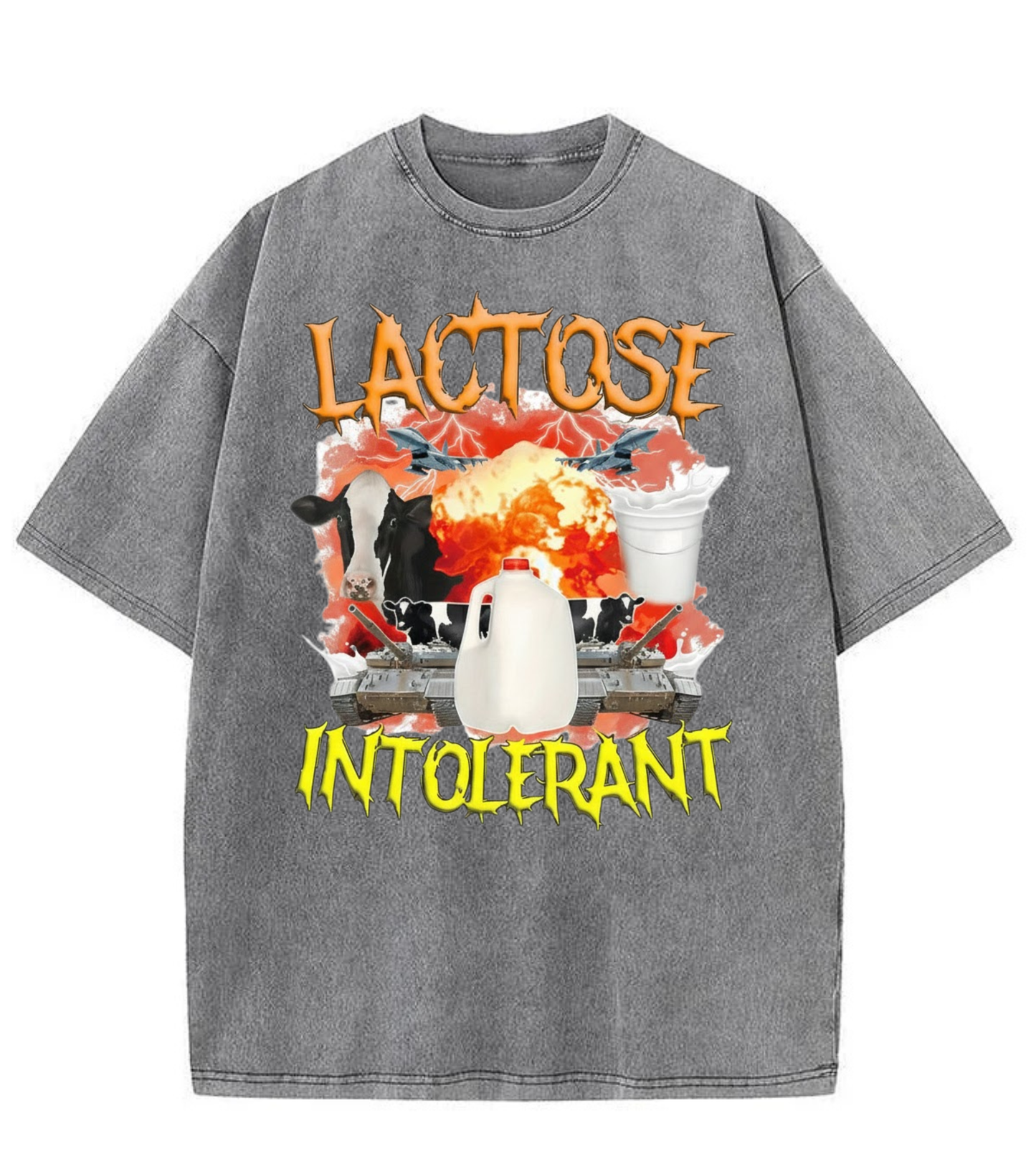 Washed Lactose Intolerant Graphic Tee