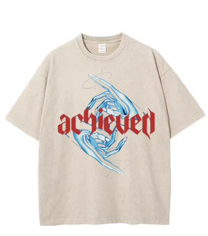 Washed Achieved Gothic Streetwear Tee