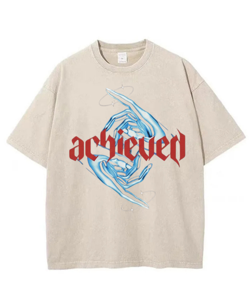 Washed Achieved Gothic Streetwear Tee
