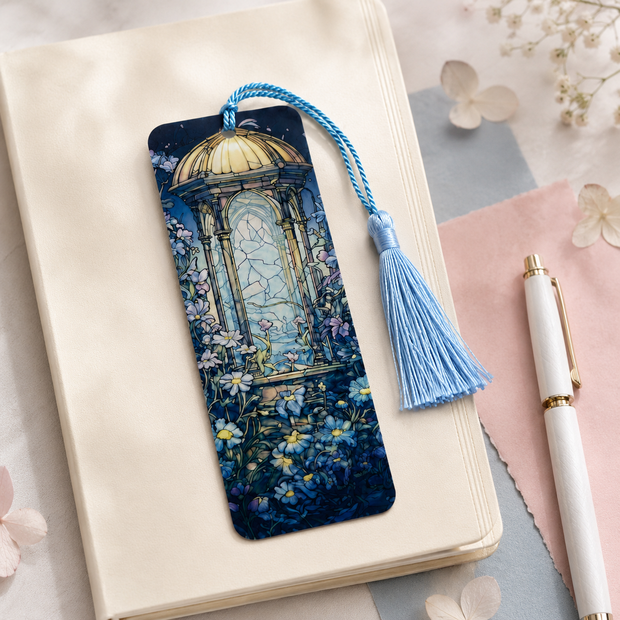 Floral Garden Acrylic Suncatcher Bookmark