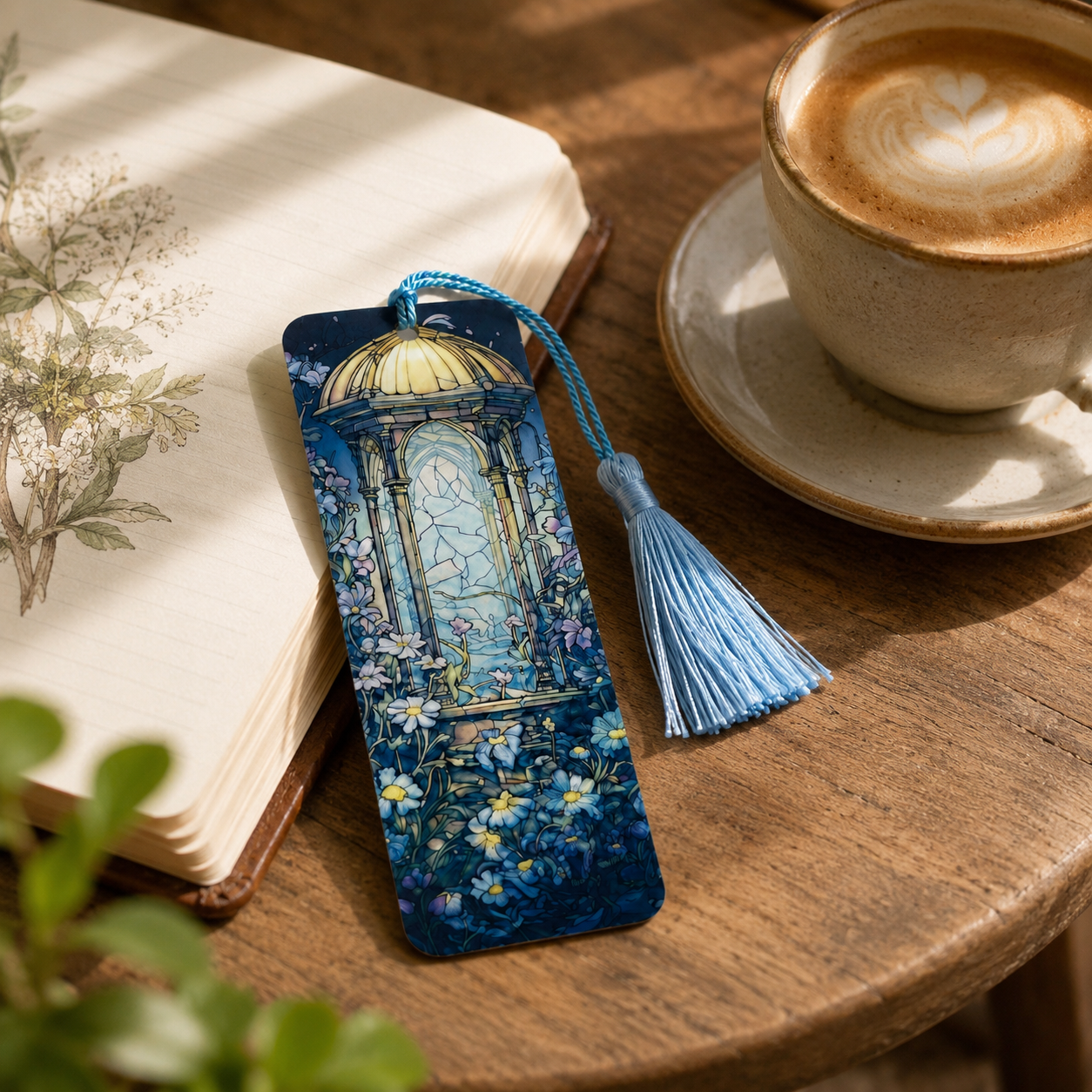Floral Garden Acrylic Suncatcher Bookmark