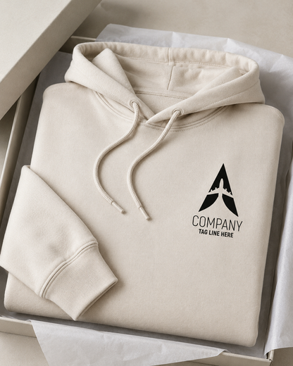 Custom Logo Hoodie – Personalized Front & Back Print for Staff & Teams