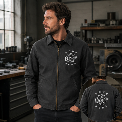 Custom Dickies Work Jacket with Logo – WJ40 Full-Zip Corporate Workwear Jacket