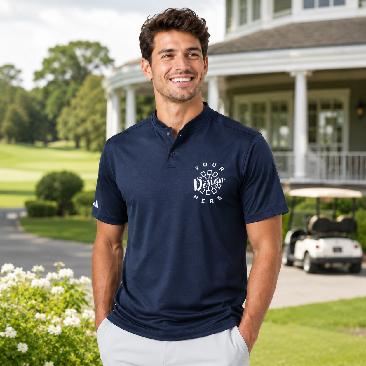 Logo Golf Polo Shirt – Sport Collar Uniform for Teams & Corporate Events