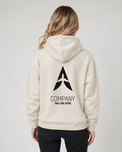 Custom Logo Hoodie – Personalized Front & Back Print for Staff & Teams