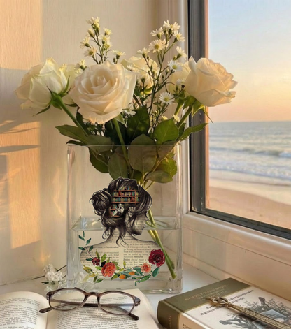 Custom Book Acrylic Vase