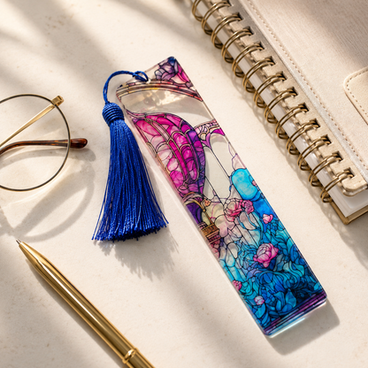 Acrylic Suncatcher Bookmark with Tassel