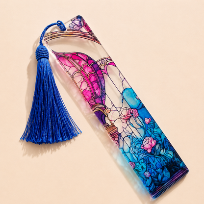 Acrylic Suncatcher Bookmark with Tassel
