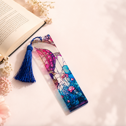 Acrylic Suncatcher Bookmark with Tassel
