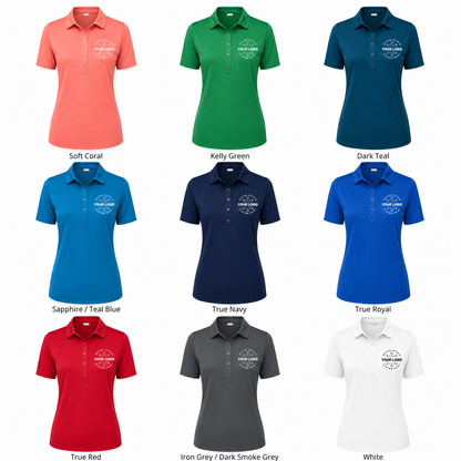 Women’s Performance Polo with Logo – UV Protection Sport Uniform Shirt