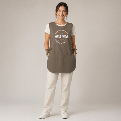 Port Authority Cobbler Apron – Custom Logo Tabard Apron with Three Pockets