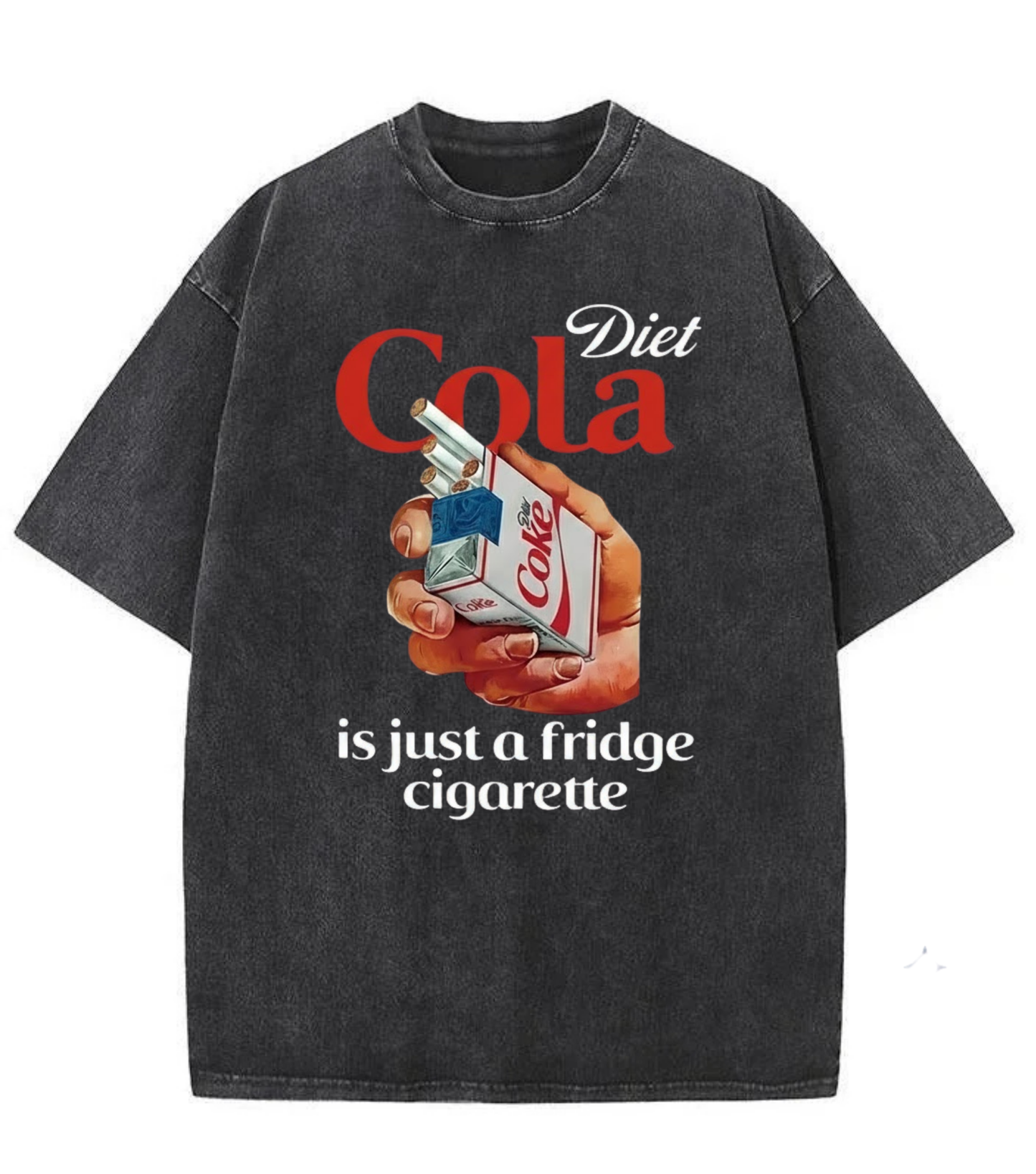 Washed Diet Cola Graphic Streetwear Tee