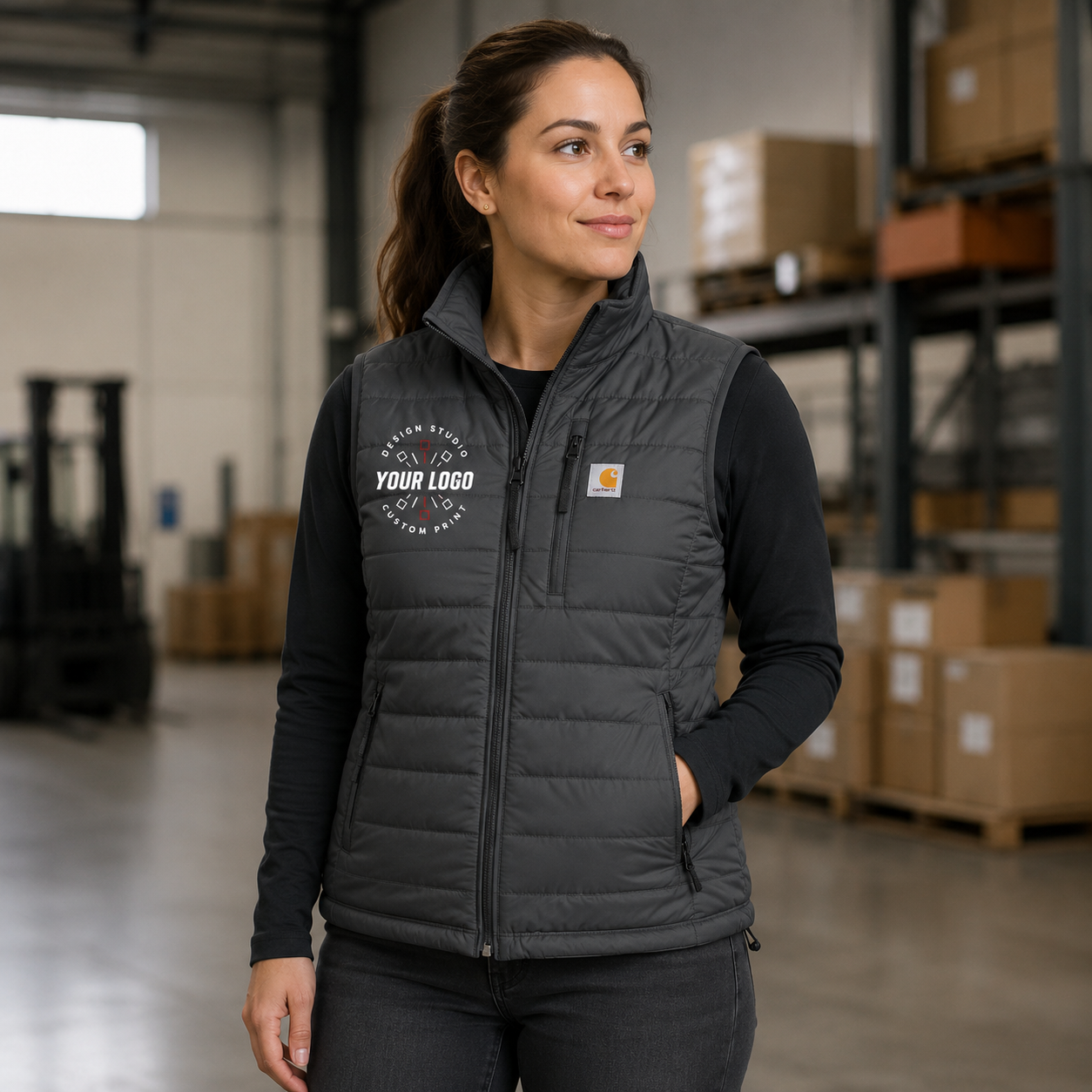Carhartt Gilliam Work Vest with Logo – Custom Lightweight Insulated Vest