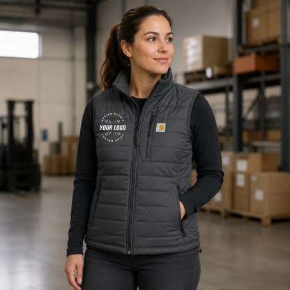 Carhartt Gilliam Work Vest with Logo – Custom Lightweight Insulated Vest