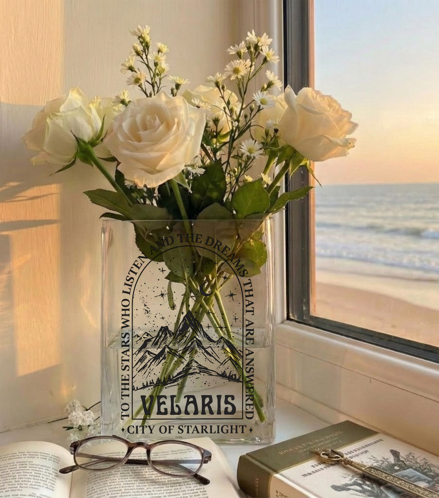 Fantasy Starlight Acrylic Book Vase