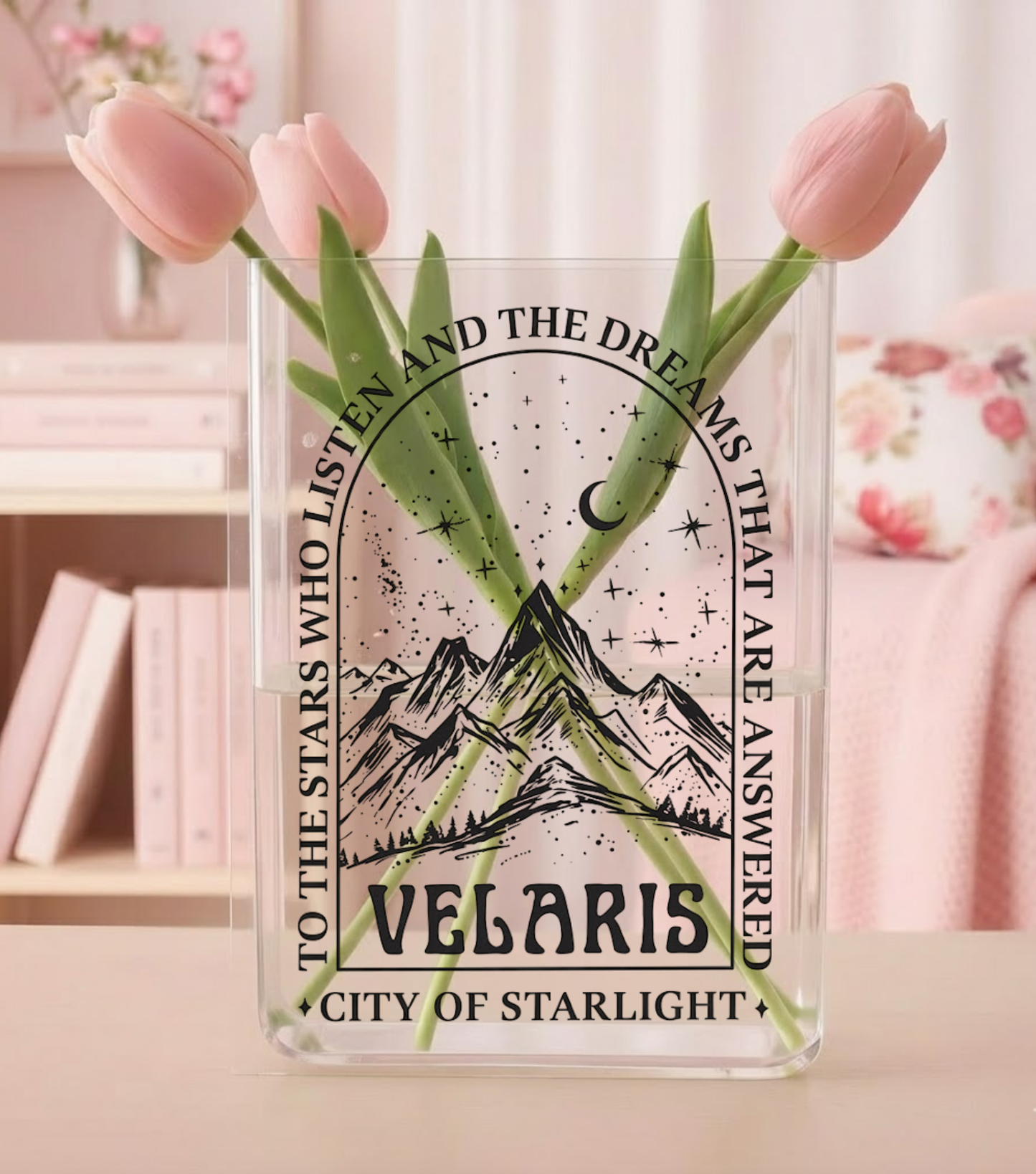 Fantasy Starlight Acrylic Book Vase
