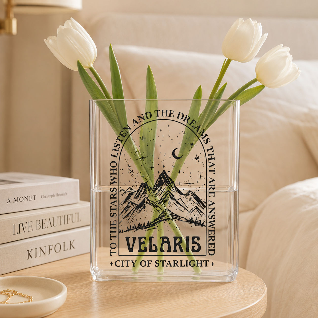 Fantasy Starlight Acrylic Book Vase