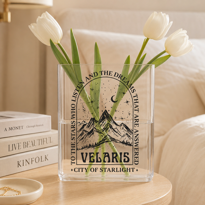 Fantasy Starlight Acrylic Book Vase