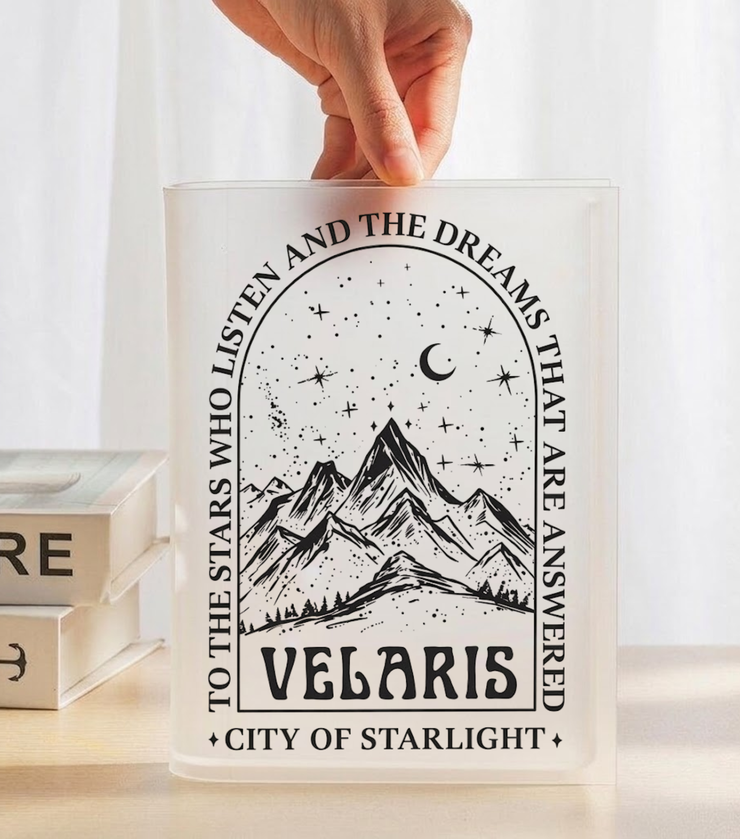 Fantasy Starlight Acrylic Book Vase