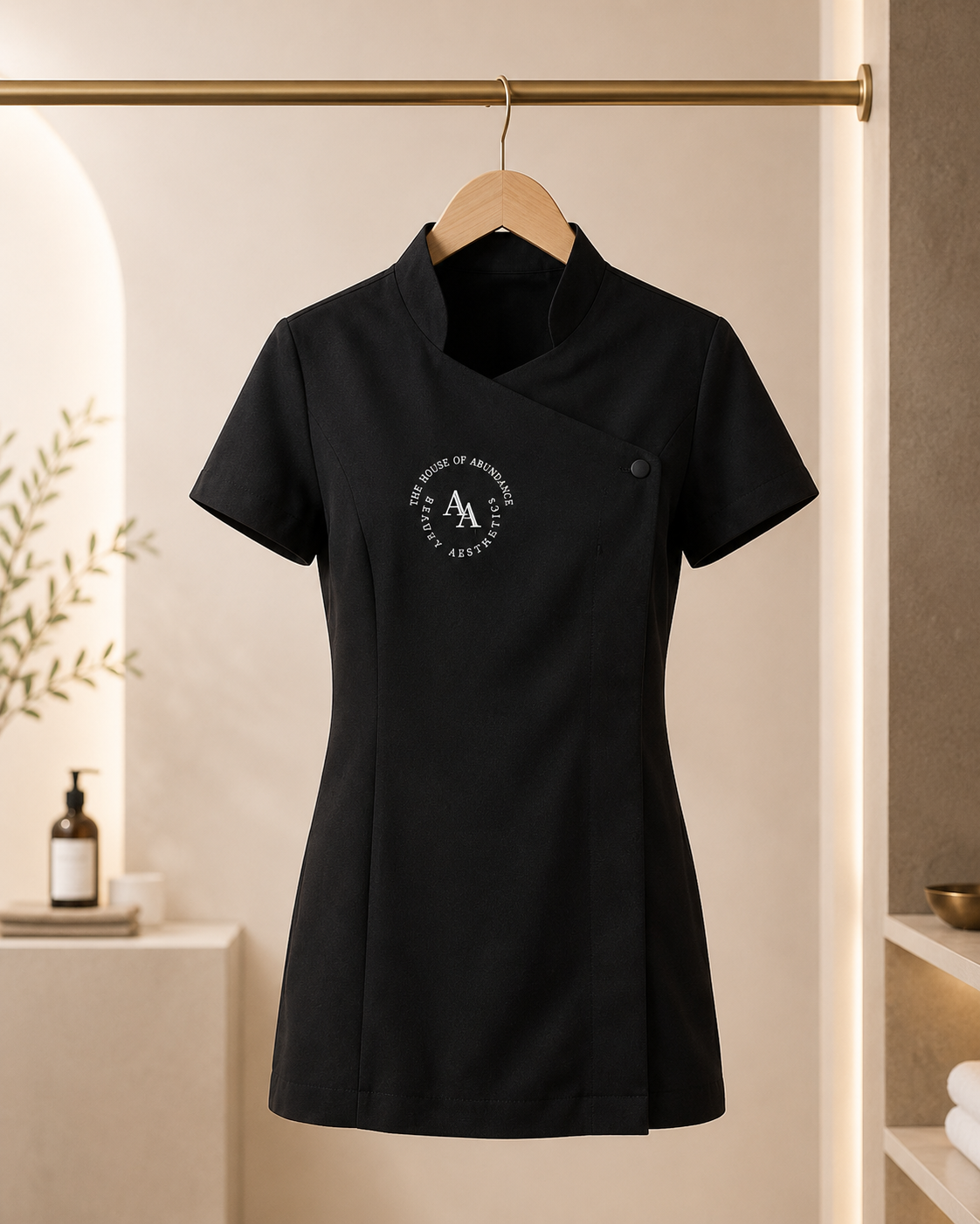 Custom Women's Spa Tunic – Personalized Beauty & Salon Uniform Top