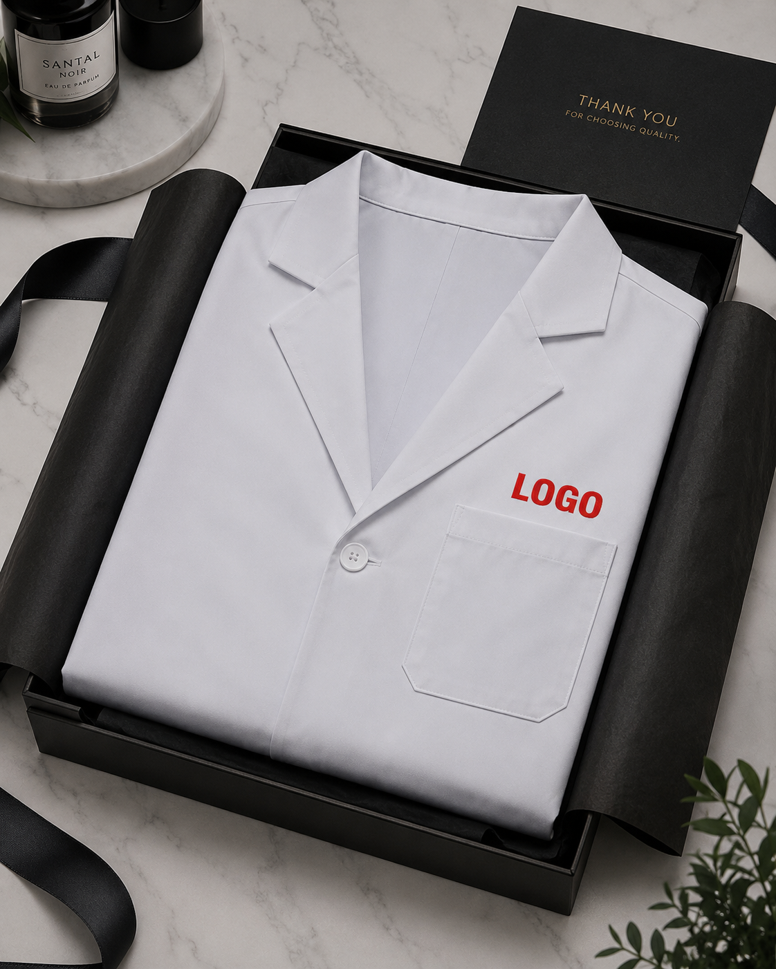 Embroidered Doctor Lab Coat – Personalized Medical White Coat with Name or Logo