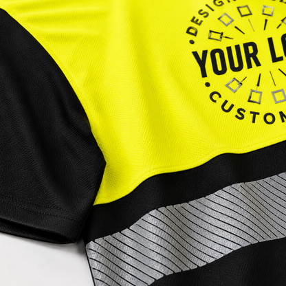Custom High-Visibility Work T-Shirt with Logo – Reflective Safety Shirt for Outdoor Teams