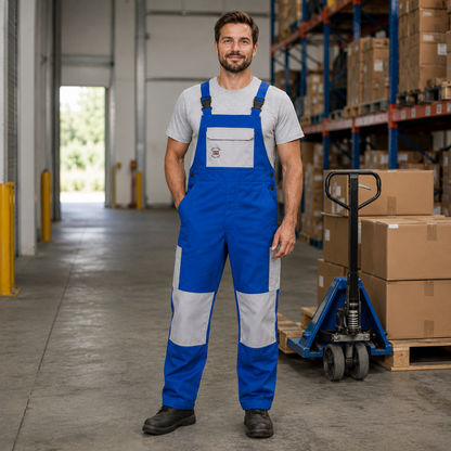 Cleaning Bib Overall Uniform with Logo – Professional Janitorial Workwear