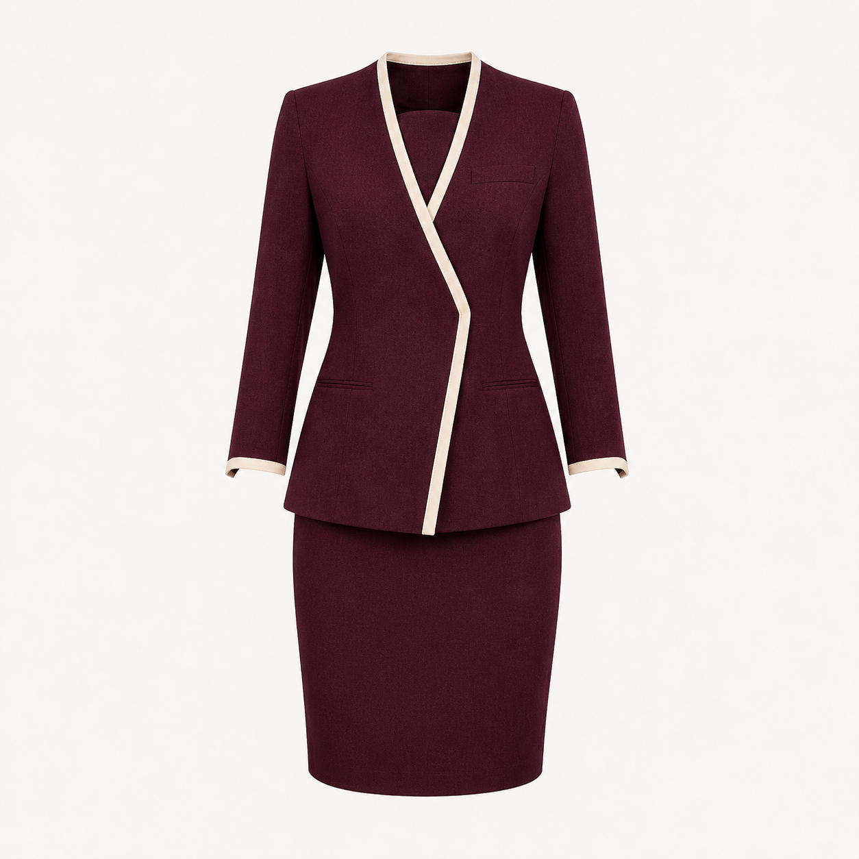 Women’s Spa Receptionist Uniform Set with Logo – Luxury Salon Front Desk Outfit