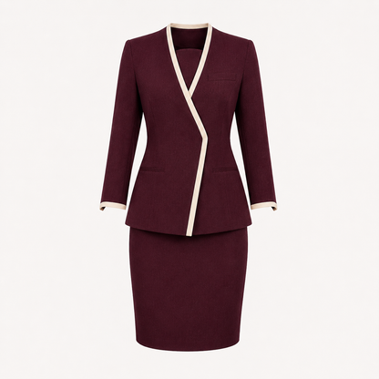 Women’s Spa Receptionist Uniform Set with Logo – Luxury Salon Front Desk Outfit