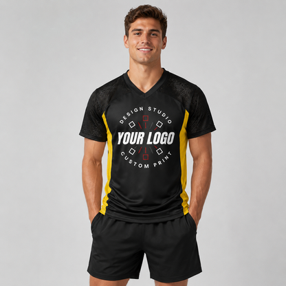 Reversible Football Jersey – Logo Team Shirt with Numbers