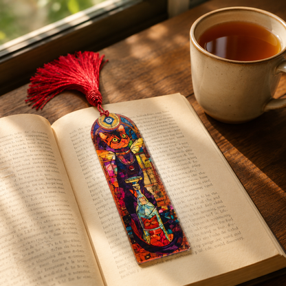 Stained Glass Cat Acrylic Suncatcher Bookmark