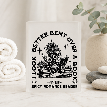 Spicy Romance Reader Acrylic Book Vase