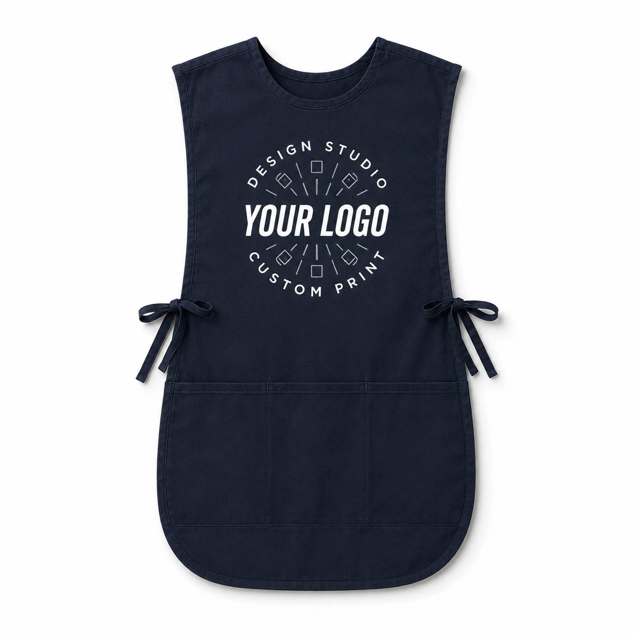 Port Authority Cobbler Apron – Custom Logo Tabard Apron with Three Pockets