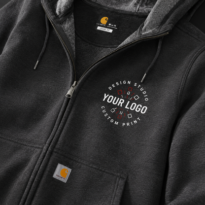 Custom Carhartt Hoodie with Logo – Clarksburg Full-Zip Workwear Hoodie