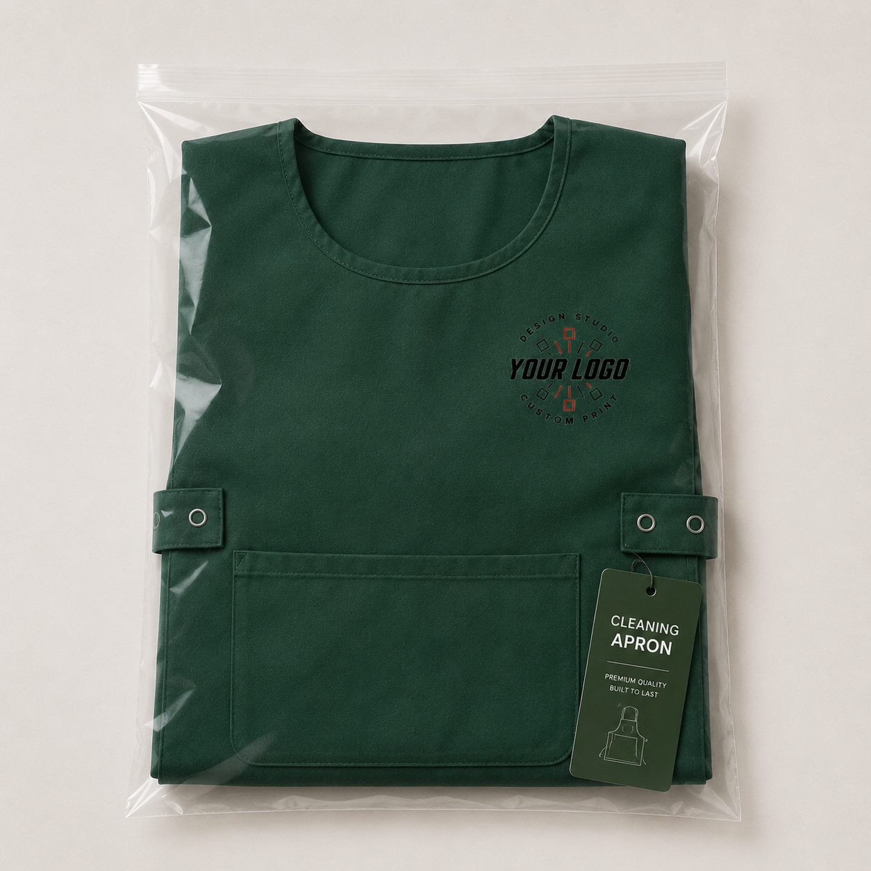 House Cleaning Apron with Logo – Professional Maid Service Uniform