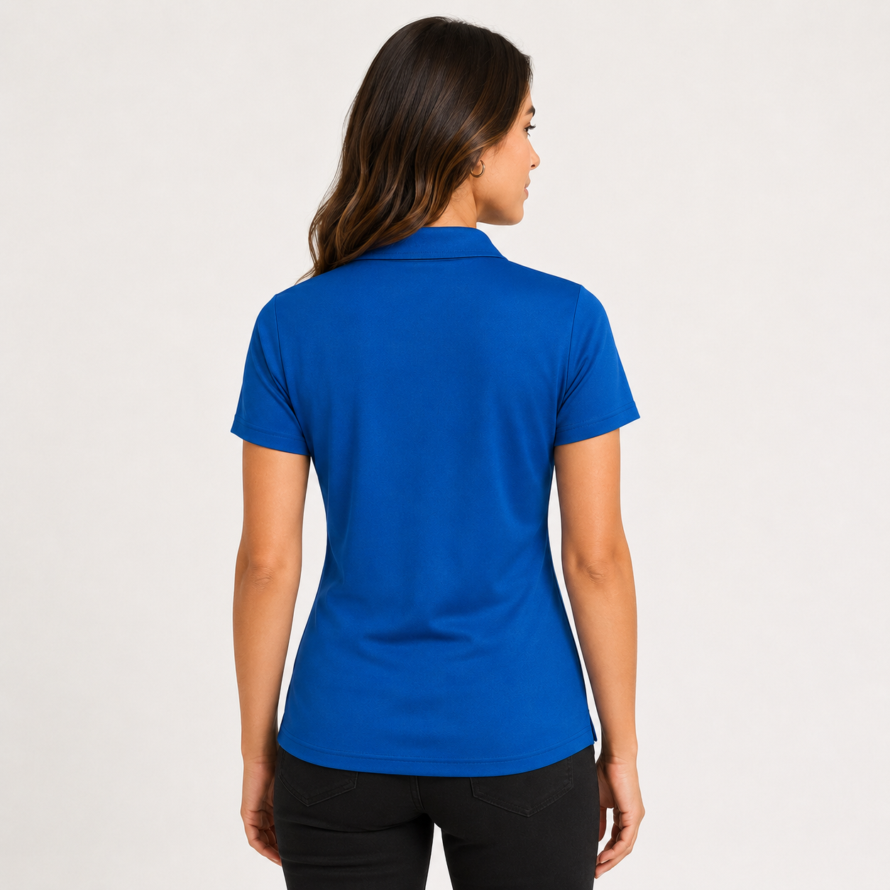 Women’s Performance Polo with Logo – UV Protection Sport Uniform Shirt