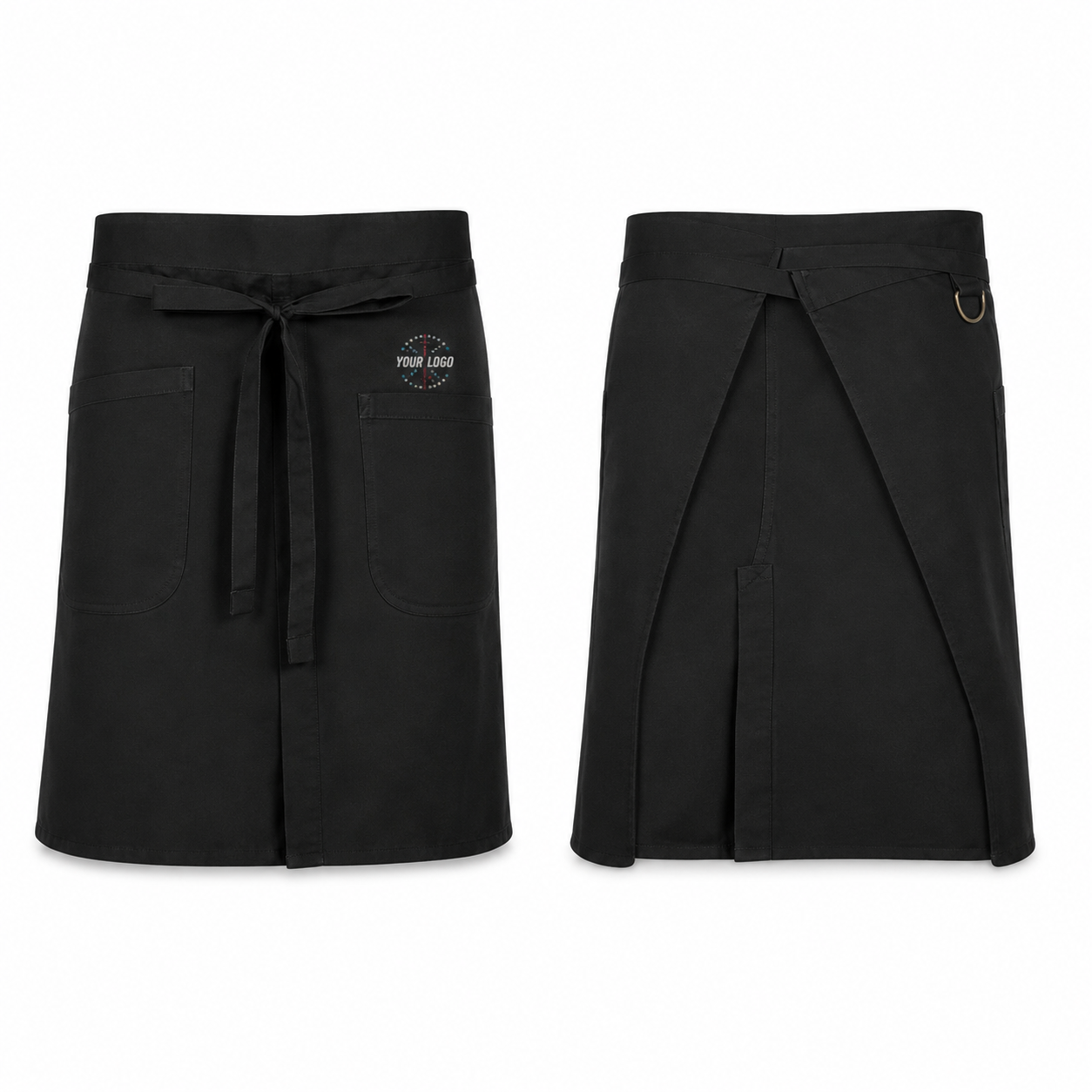 Brio Half Bistro Apron – Lightweight Logo Waist Apron for Restaurants