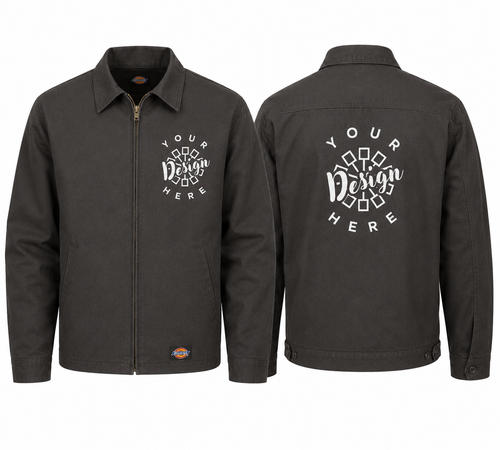 Custom Dickies Work Jacket with Logo – WJ40 Full-Zip Corporate Workwear Jacket