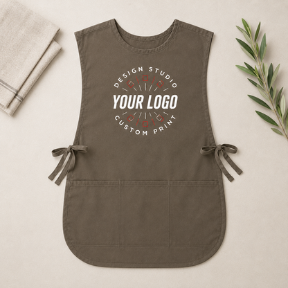 Port Authority Cobbler Apron – Custom Logo Tabard Apron with Three Pockets