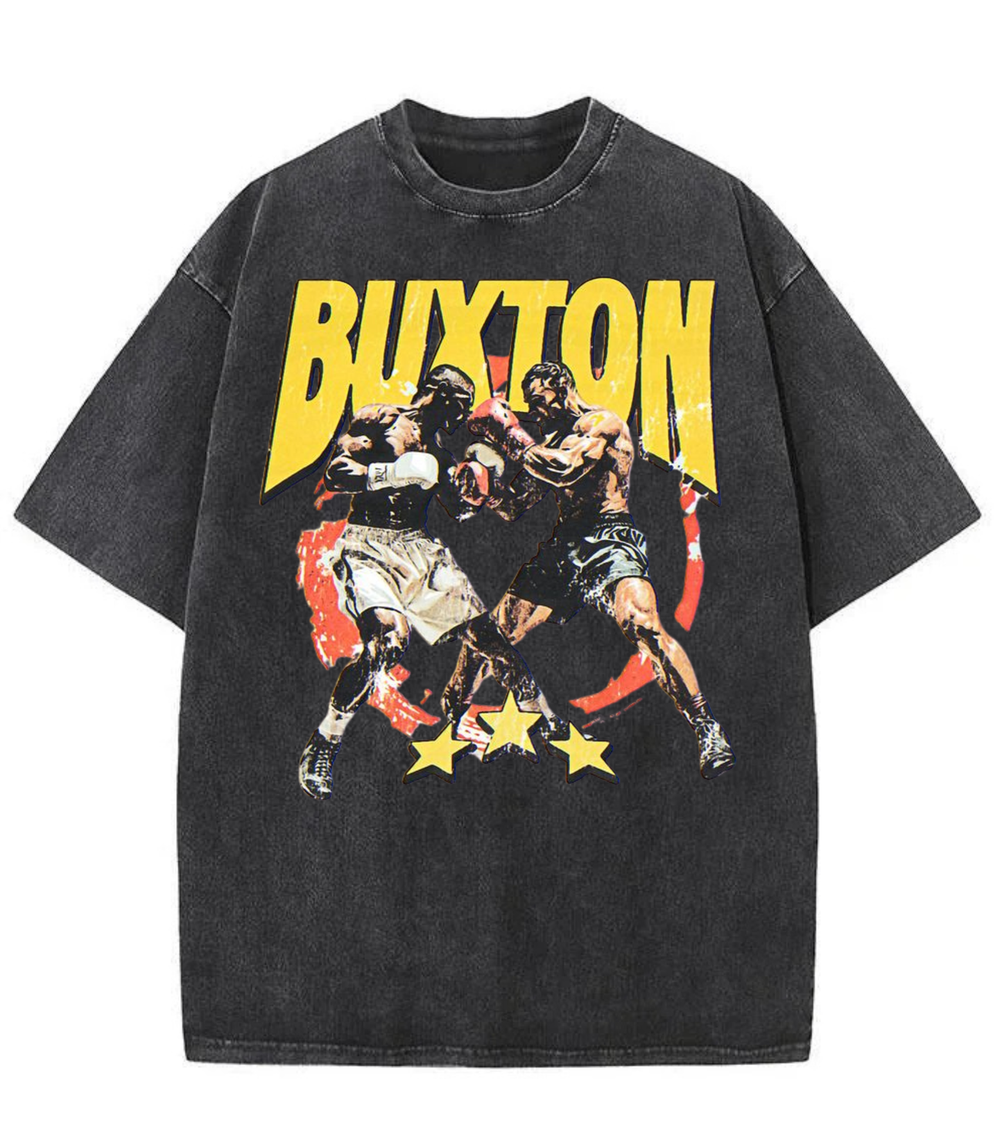 Washed Buxton Boxing Graphic Streetwear Tee
