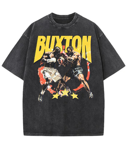 Washed Buxton Boxing Graphic Streetwear Tee