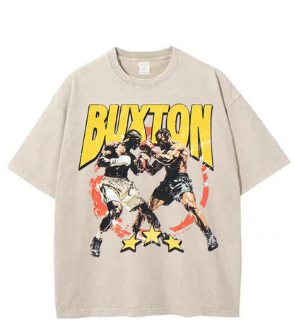 Washed Buxton Boxing Graphic Streetwear Tee