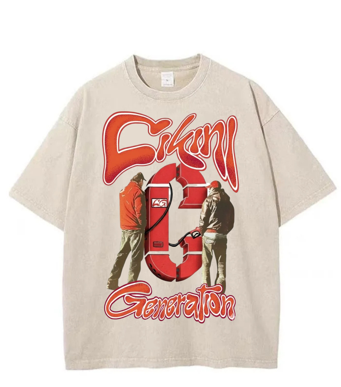 Washed Gas Station Generation Graphic Tee